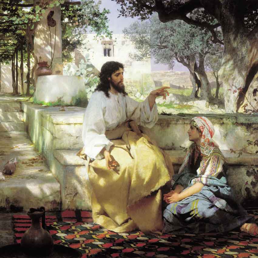 1886 год. Генрих Семирадский. Иисус и Мария.