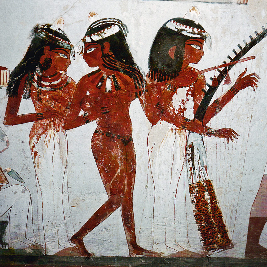 Около 1395 года. Фрески из гробницы Нахта, Египет. 