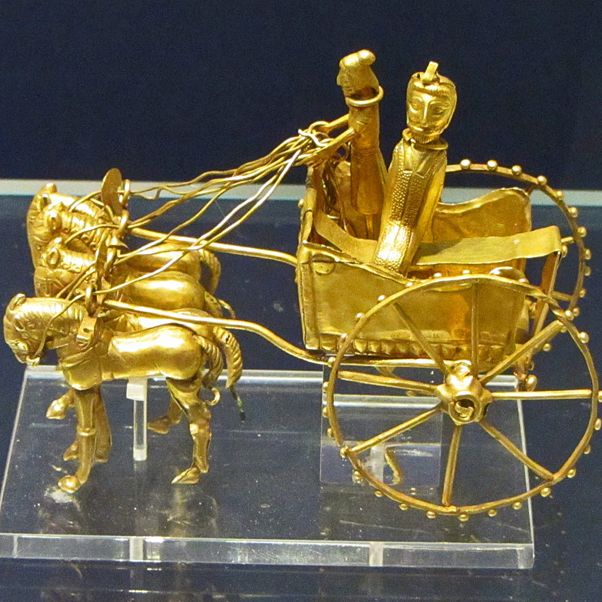 V век до р.Х. Золотая модель колесницы. Ахеменидская империя. 