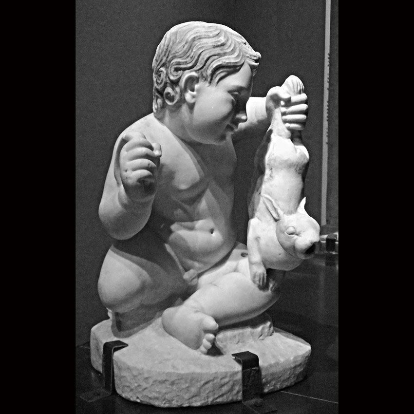I век. Статуэтка из Помпей, украшавшая фонтан. Музей в Неаполе. 