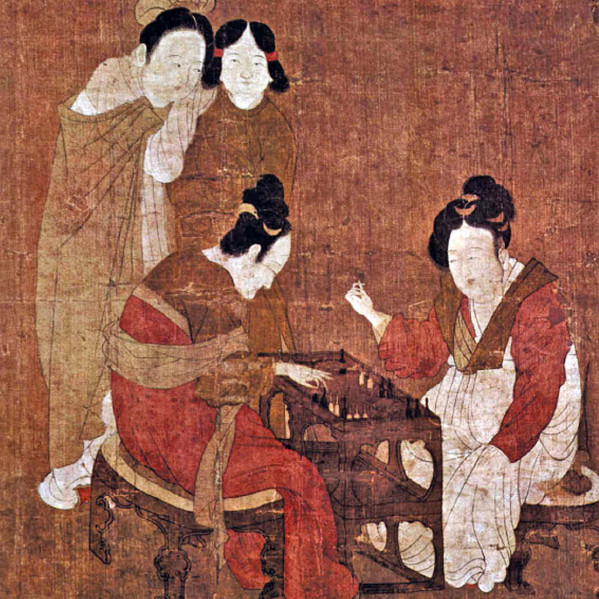Середина IX века. Игра в нарды. Чжоу Фан. 