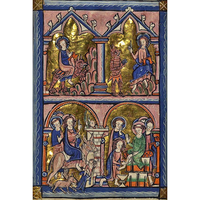 Середина XIII века. Псалтирь, изготовленная мастером Восточной Англии.